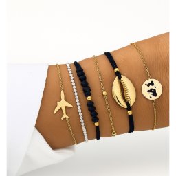 Hatrészes nyaralás karkötő