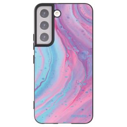 Fekete szilikon tok az alábbi mobiltelefonokra Samsung Galaxy S22 5G - Pink liquid