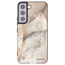 Fekete szilikon tok az alábbi mobiltelefonokra Samsung Galaxy S22 5G - Cream marble