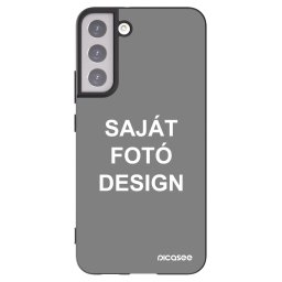 Fekete szilikon tok az alábbi mobiltelefonokra Samsung Galaxy S22+ 5G - Saját fotó/motívum