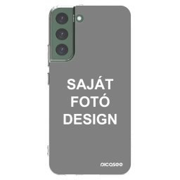 Átlátszó szilikon tok az alábbi mobiltelefonokra Samsung Galaxy S22+ 5G - Saját fotó/motívum