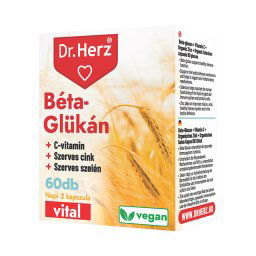 Dr. Herz Béta-Glükán + szerves cink, szelén + C-vitamin 60x