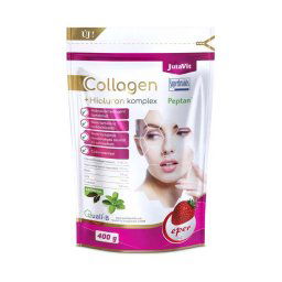 JutaVit Collagen + Hialuron Komplex italpor eper ízben 400g