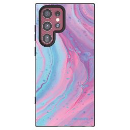 Fekete szilikon tok az alábbi mobiltelefonokra Samsung Galaxy S22 Ultra 5G - Pink liquid