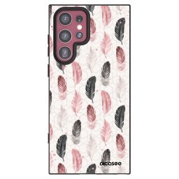Fekete szilikon tok az alábbi mobiltelefonokra Samsung Galaxy S22 Ultra 5G - Feather 2