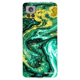Átlátszó szilikon tok az alábbi mobiltelefonokra Xiaomi Redmi Note 11 - Green Gold