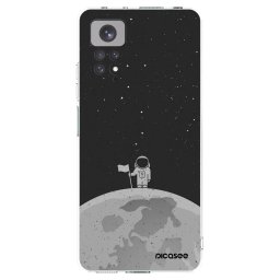 Átlátszó szilikon tok az alábbi mobiltelefonokra Xiaomi Redmi Note 11 - Astronaut