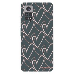 Átlátszó szilikon tok az alábbi mobiltelefonokra Xiaomi Redmi Note 11 - Lots of love