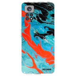 Átlátszó szilikon tok az alábbi mobiltelefonokra Xiaomi Redmi Note 11 - Blue Magma