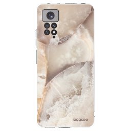 Átlátszó szilikon tok az alábbi mobiltelefonokra Xiaomi Redmi Note 11 - Cream marble
