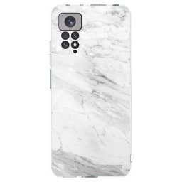 Átlátszó szilikon tok az alábbi mobiltelefonokra Xiaomi Redmi Note 11S 4G - White marble