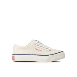 Pepe Jeans Teniszcipő Ottis Platform Girl Fehér