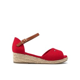Tommy Hilfiger Espadrilles Rope Wedge Sandal T3A7-32185-0048 S Piros