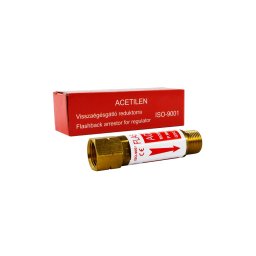 Visszaégésgátló patron reduktorra-acetilén