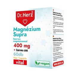 Dr. Herz Magnézium Supra 400 mg + szerves cink kapszula 60x