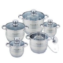 Berghome 10 darabos rozsdamentes fazékkészlet - BH-1350