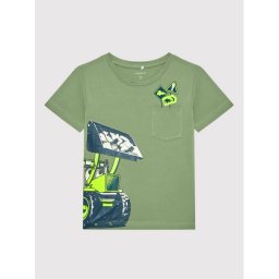NAME IT Póló 13199827 Zöld Regular Fit
