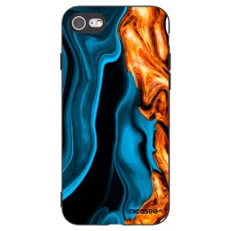 Fekete szilikon tok az alábbi mobiltelefonokra Apple iPhone SE 2022 - Gold blue