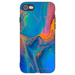 Fekete szilikon tok az alábbi mobiltelefonokra Apple iPhone SE 2022 - Rainbow