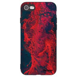 Fekete szilikon tok az alábbi mobiltelefonokra Apple iPhone SE 2022 - Organic red
