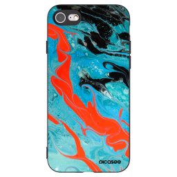 Fekete szilikon tok az alábbi mobiltelefonokra Apple iPhone SE 2022 - Blue Magma