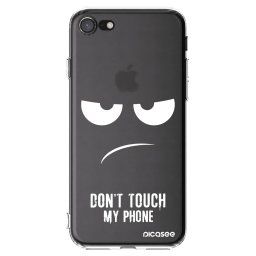 Átlátszó szilikon tok az alábbi mobiltelefonokra Apple iPhone SE 2022 - Don't Touch My Phone
