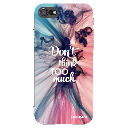 Átlátszó szilikon tok az alábbi mobiltelefonokra Apple iPhone SE 2022 - Don't think TOO much