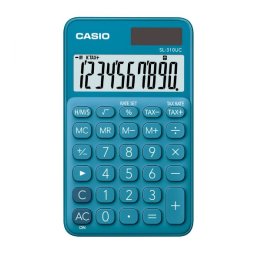 Zsebszámológép 10 számjegy CASIO SL 310 kék PN: SL-310-UC-BU