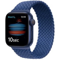 Xprotector fonott körpánt szíj Apple Watch 42/44/45mm, L (172mm) (sötétkék)