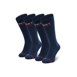 Tommy Jeans 2 pár hosszú szárú unisex zokni 701218957 Sötétkék