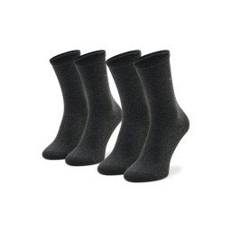 Tommy Hilfiger 2 pár hosszú szárú női zokni 371221 Szürke
