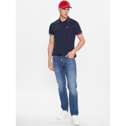 Tommy Jeans Pólóing Flag DM0DM12963 Sötétkék Regular Fit