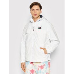 Tommy Jeans Átmeneti kabát Chicago DM0DM13340 Fehér Regular Fit