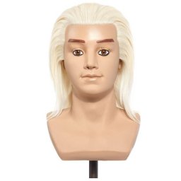 Pivot Point Lucas vállas szemléltetőfej humán hajjal, szőke 25 cm