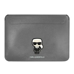 Karl Lagerfeld Saffiano Ikonik Karl 16" laptop táska (szürke)