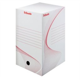 ESSELTE Archiválódoboz, A4, 200 mm, karton, ESSELTE "Standard", fehér