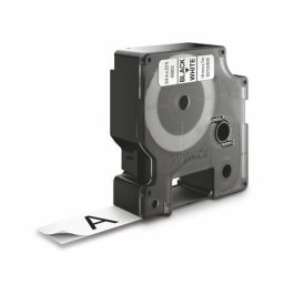 DYMO Feliratozógép szalag, 19 mm x 7 m, DYMO "D1", fehér-fekete