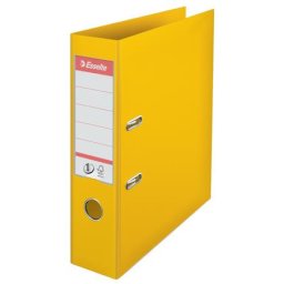 ESSELTE Iratrendező, 75 mm, A4, PP, élvédő sínnel, ESSELTE "Standard", sárga