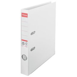 ESSELTE Iratrendező, 50 mm, A4, PP, élvédő sínnel, ESSELTE "Standard", Vivida fehér
