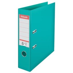 ESSELTE Iratrendező, 75 mm, A4, PP, élvédő sínnel, ESSELTE "Standard", türkiz