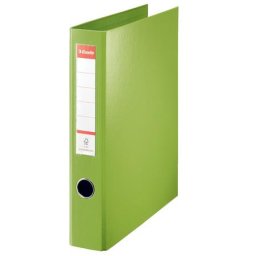ESSELTE Gyűrűs könyv, 4 gyűrű, D alakú, 60 mm, A4 maxi, PP, ESSELTE "Jumbo Vivida", zöld