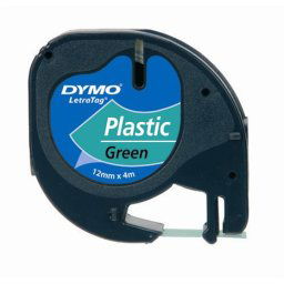 DYMO Feliratozógép szalag, 12 mm x 4 m, DYMO "Letratag", zöld