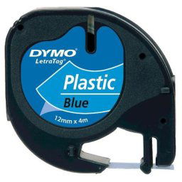DYMO Feliratozógép szalag, 12 mm x 4 m, DYMO "Letratag", kék