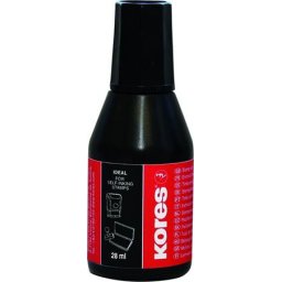KORES Bélyegzőfesték, 28 ml, KORES, fekete