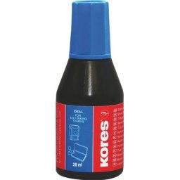 KORES Bélyegzőfesték, 28 ml, KORES, kék