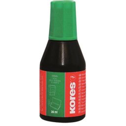 KORES Bélyegzőfesték, 28 ml, KORES, zöld