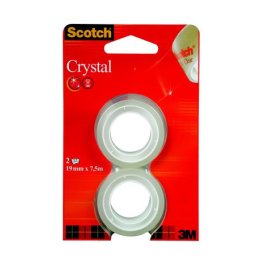 3M SCOTCH Ragasztószalag, 19 mm x 7,5 m, 3M SCOTCH "Crystal"