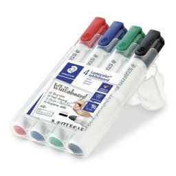 STAEDTLER Táblamarker készlet, 2 mm, kúpos, STAEDTLER "Lumocolor(R) 351", 4 különböző szín