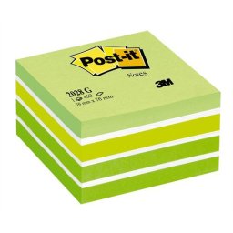 3M POSTIT Öntapadó jegyzettömb, 76x76 mm, 450 lap, 3M POSTIT, aquarell zöld