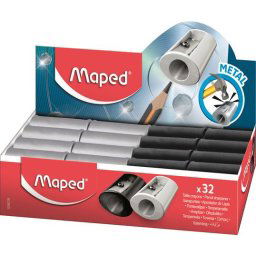 MAPED Hegyező display, egylyukú, fém, MAPED "Satellite", vegyes színek
